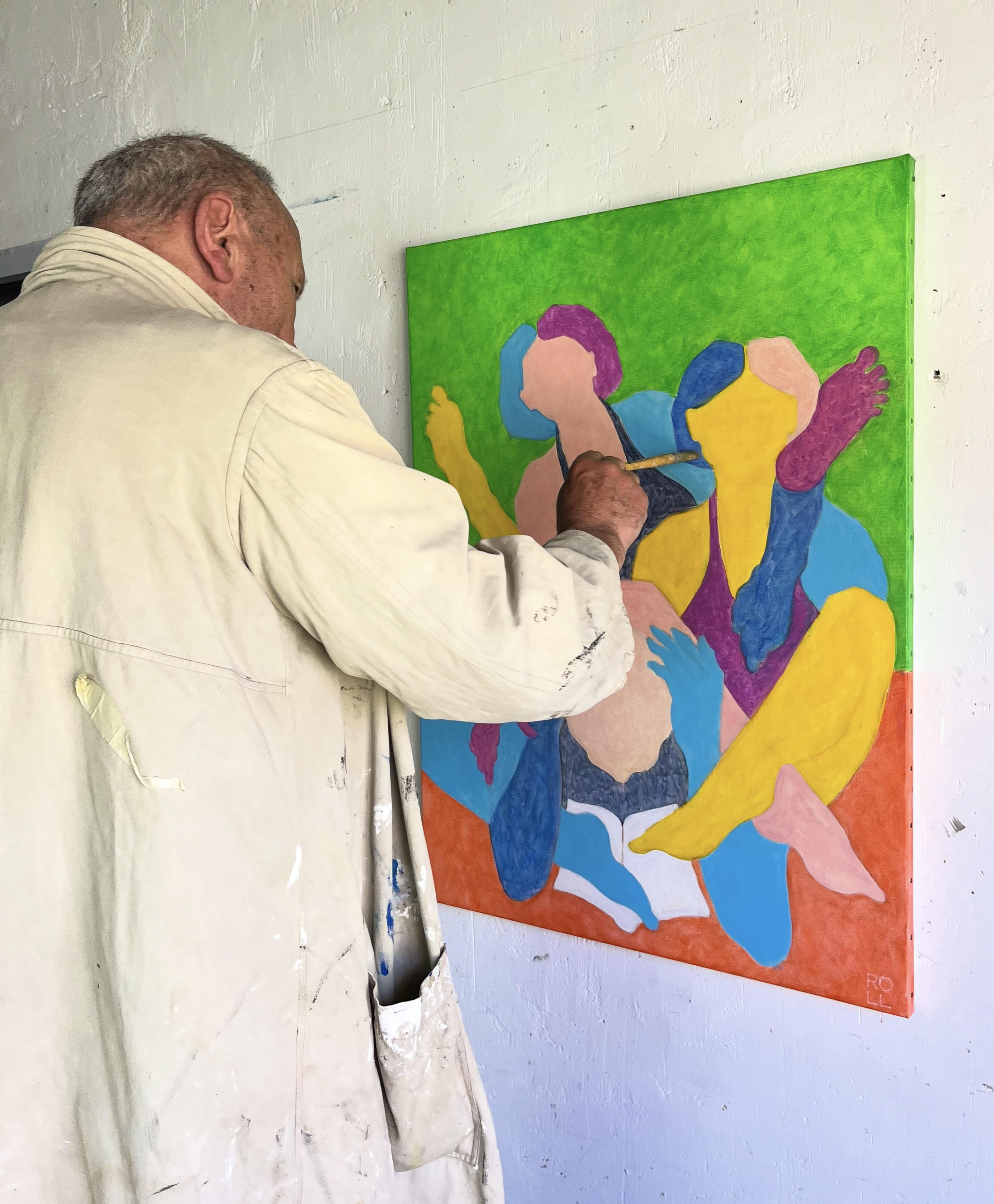 Roland dans son atelier